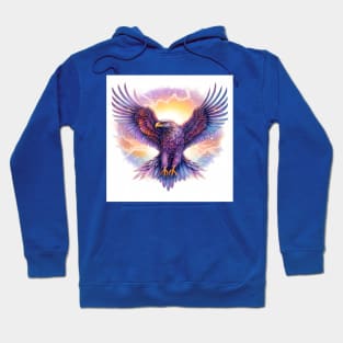 Stunning eagle in flight. Mystical and beautiful Hoodie